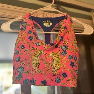 EUC XXS Lilly Pulitzer Tigress Garden sports bra